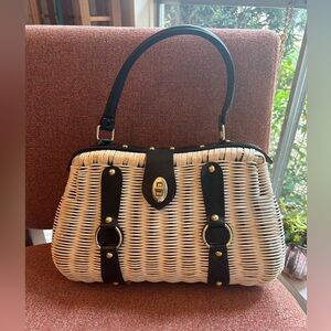 Rare vintage wicker bag from the 1960s